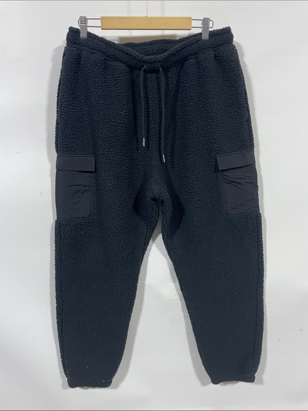 Air Jordan Black Sherpa Cargo Joggers